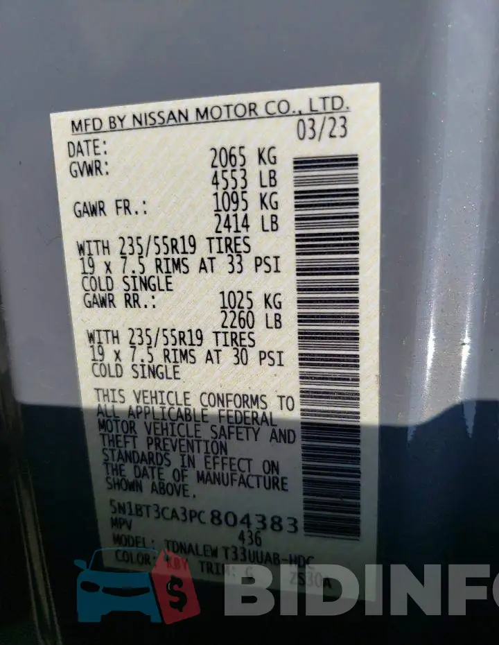 5N1BT3CA3PC804383 Photo# 12