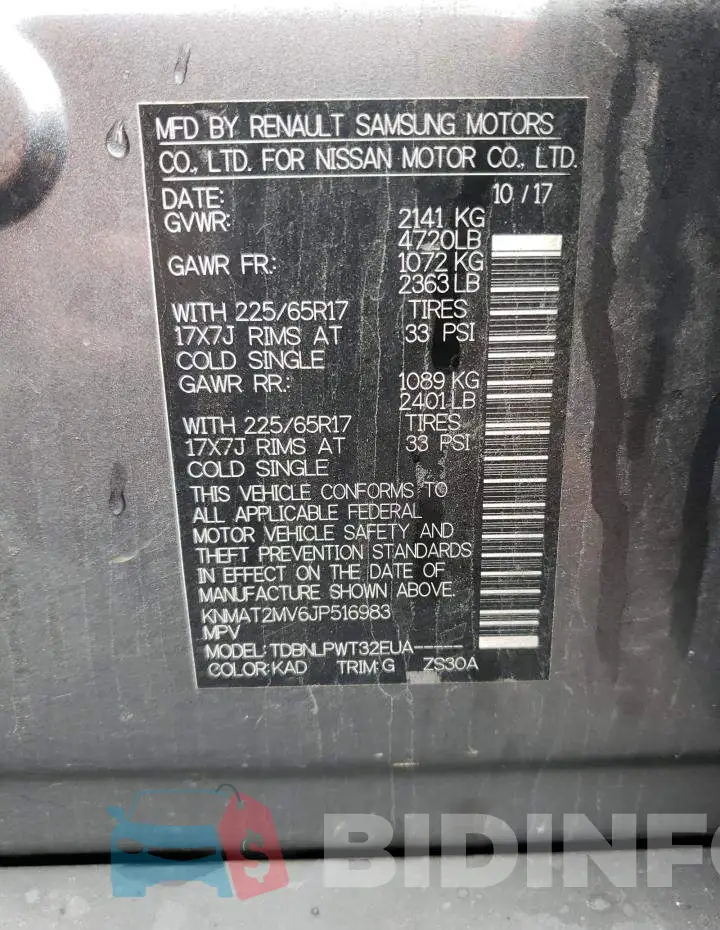 KNMAT2MV6JP516983 Photo# 13