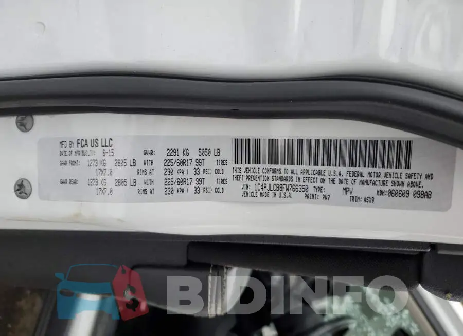 1C4PJLCB8FW766350 Photo# 13