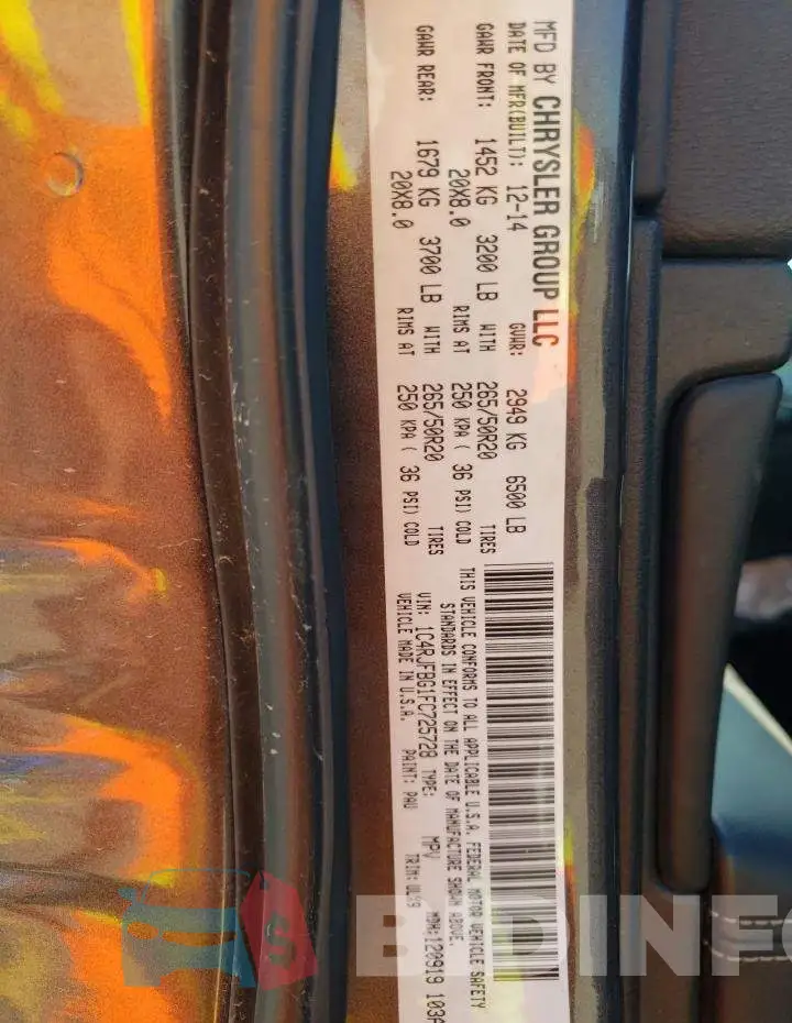1C4RJFBG1FC725728 Photo# 13