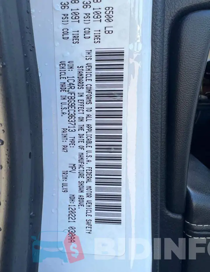 1C4RJFBG9EC363713 Photo# 10