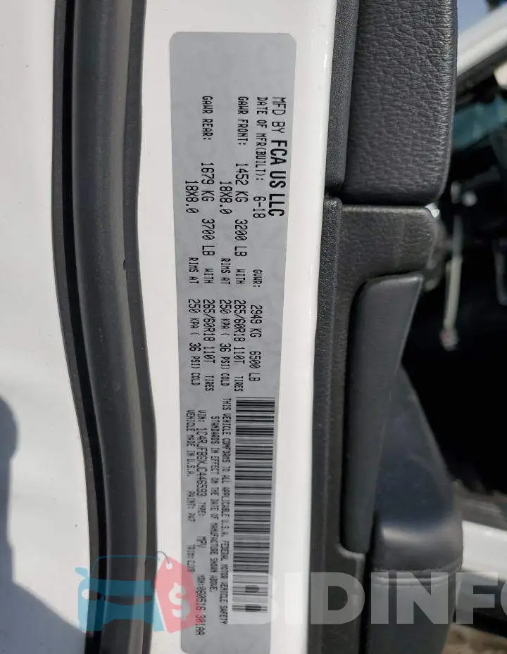 1C4RJFBGXJC446593 Photo# 14
