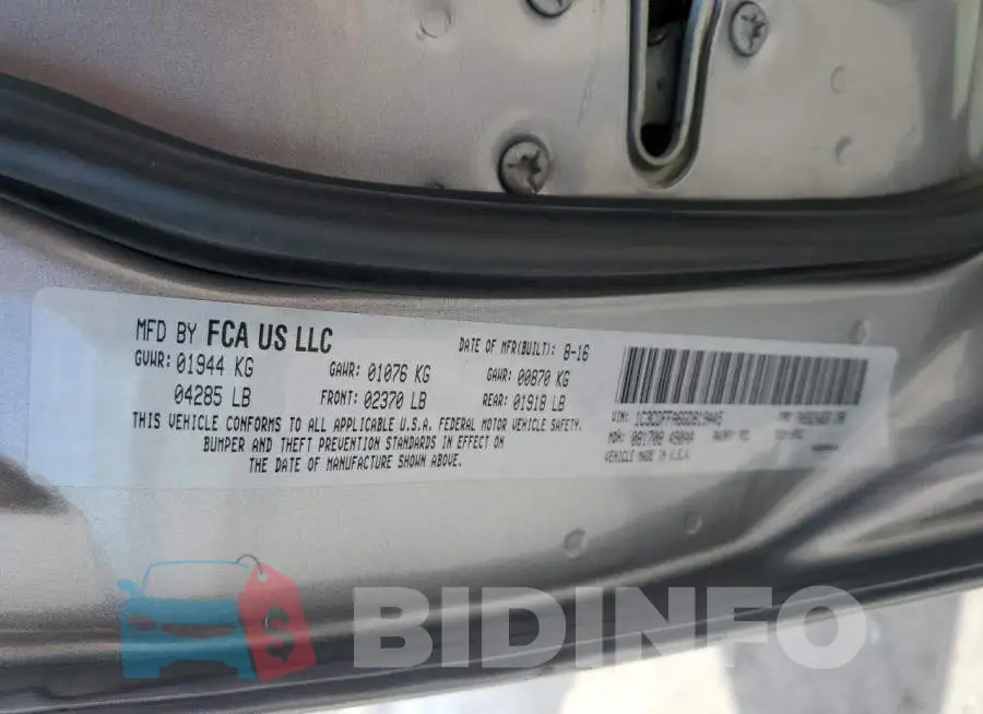 1C3CDFFA6GD819445 Photo# 12