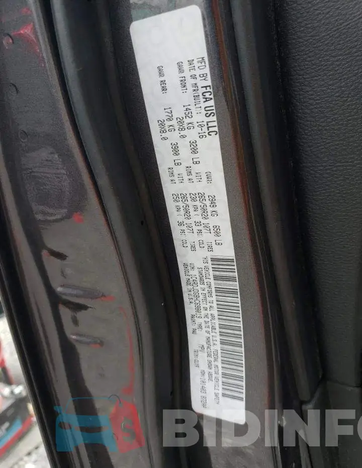1C4RDJDG8HC698019 Photo# 12