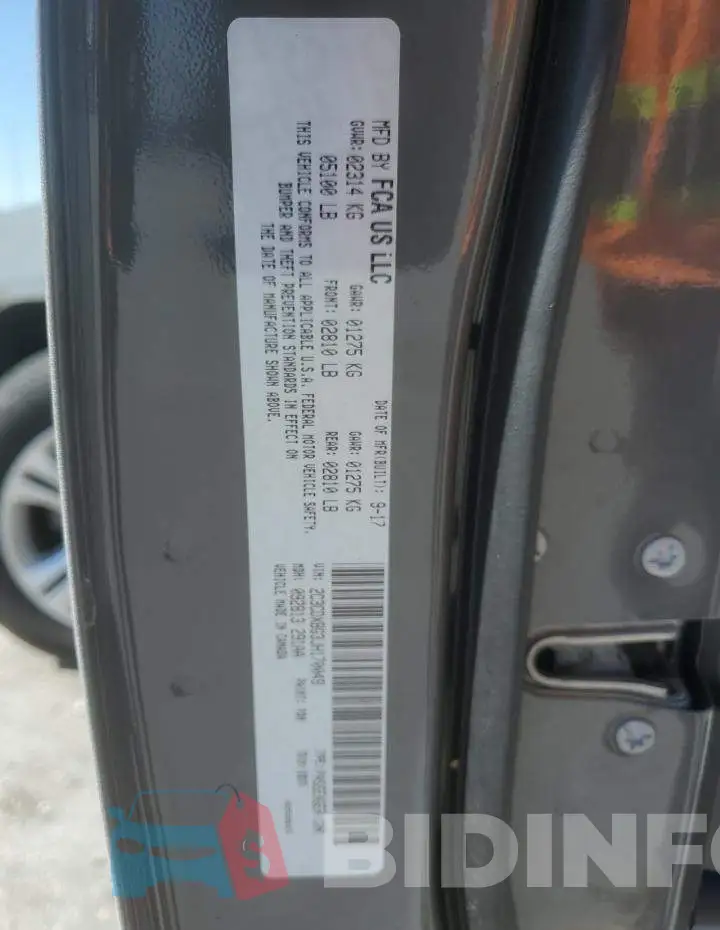 2C3CDXBG3JH170049 Photo# 12