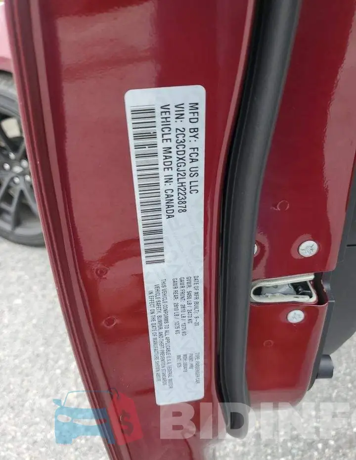 2C3CDXGJ2LH223878 Photo# 13