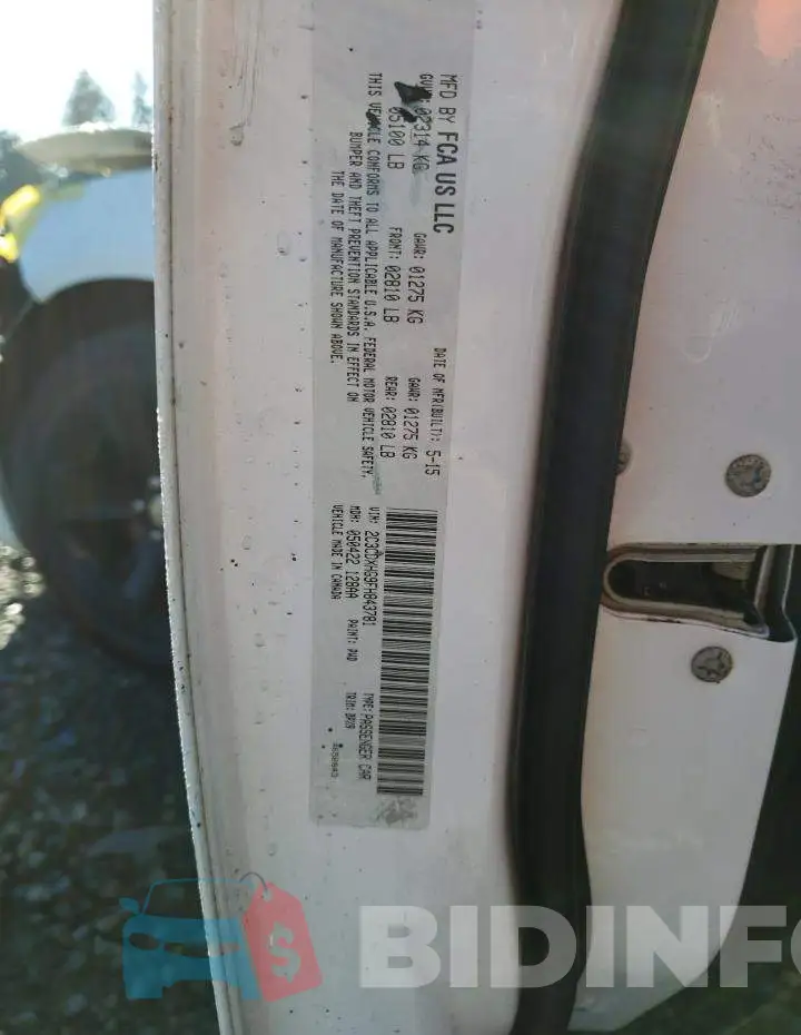 2C3CDXHG9FH843781 Photo# 12