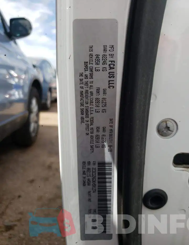2C3CDZAG3KH501274 Photo# 12