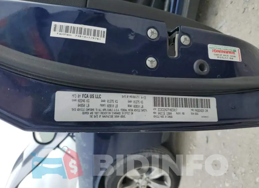 2C3CDZAG7FH823017 Photo# 12