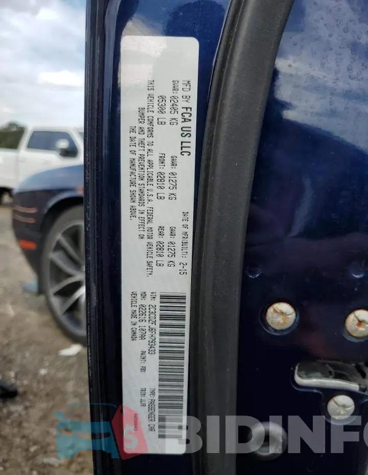 2C3CDZFJ6FH793433 Photo# 12
