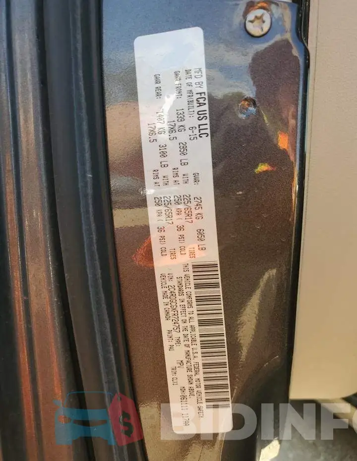 2C4RDGCGXFR724757 Photo# 13