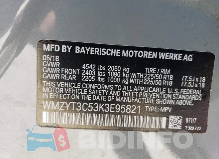 WMZYT3C53K3E95821 Photo# 13