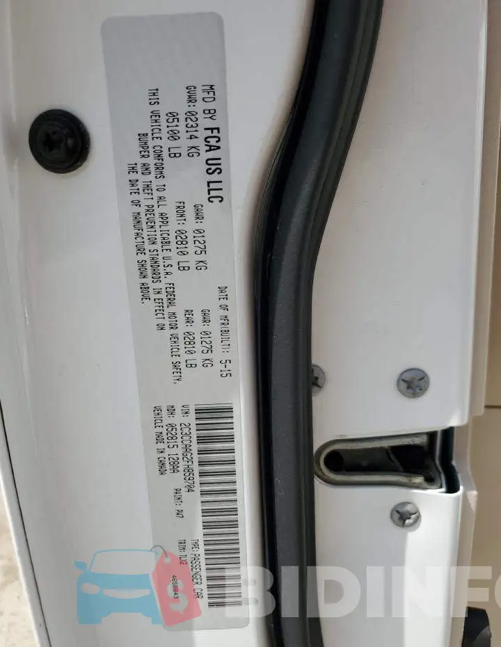 2C3CCAAG2FH859704 Photo# 12