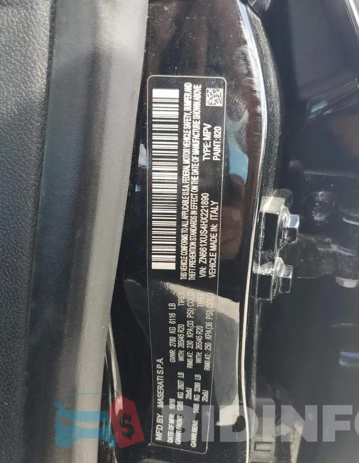 ZN661XUS4HX221890 Photo# 13