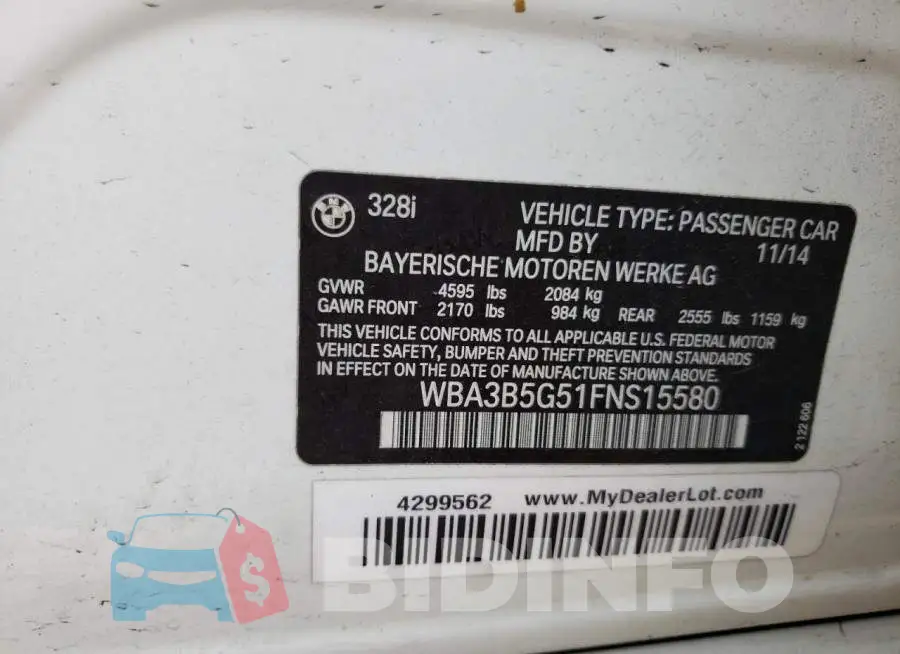 WBA3B5G51FNS15580 Photo# 13