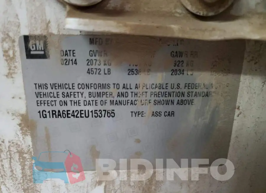 1G1RA6E42EU153765 Photo# 12