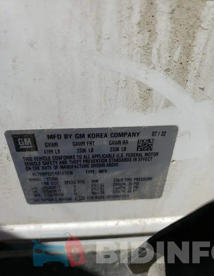 KL79MPS26NB147936 Photo# 13