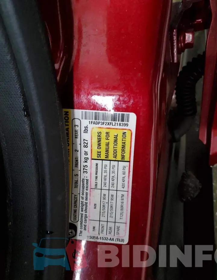 1FADP3F2XFL218399 Photo# 12