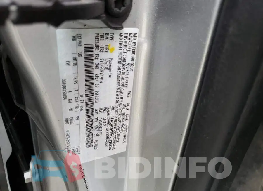 1FADP3K29GL326634 Photo# 12