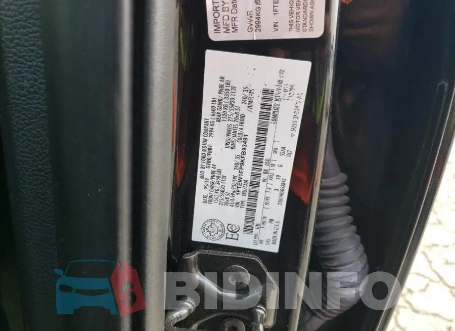 1FTEW1EP9KFB93491 Photo# 12