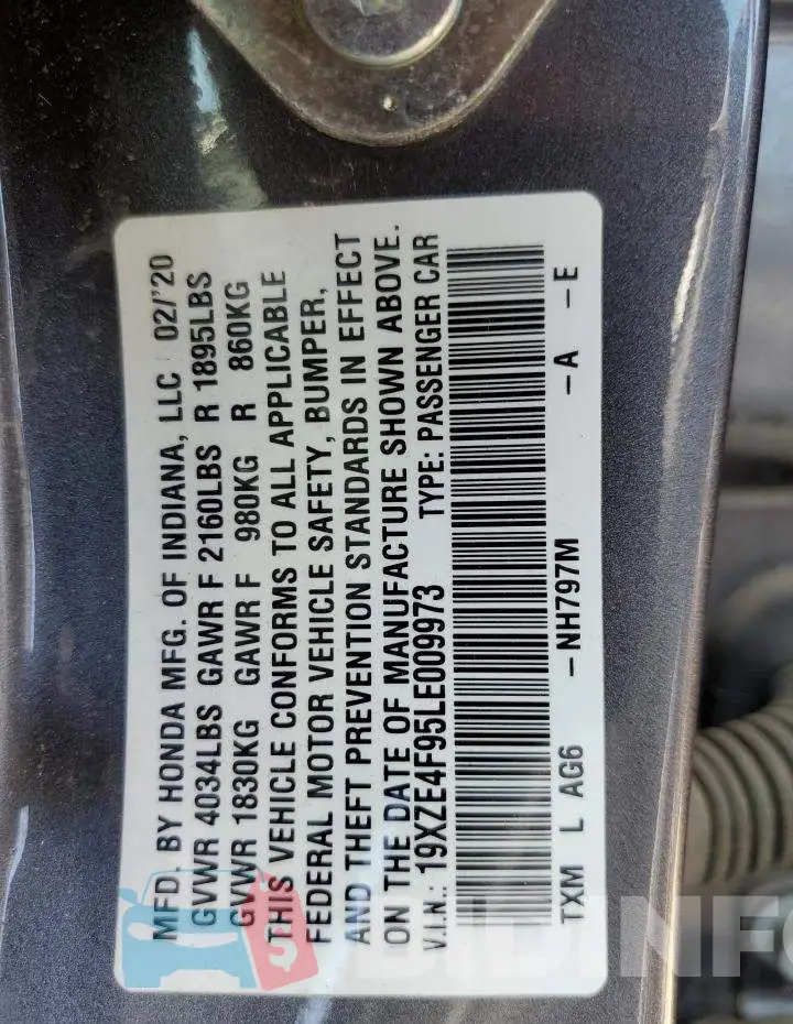 19XZE4F95LE009973 Photo# 13