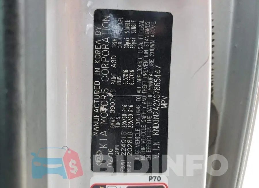KNDJN2A2XG7865447 Photo# 13