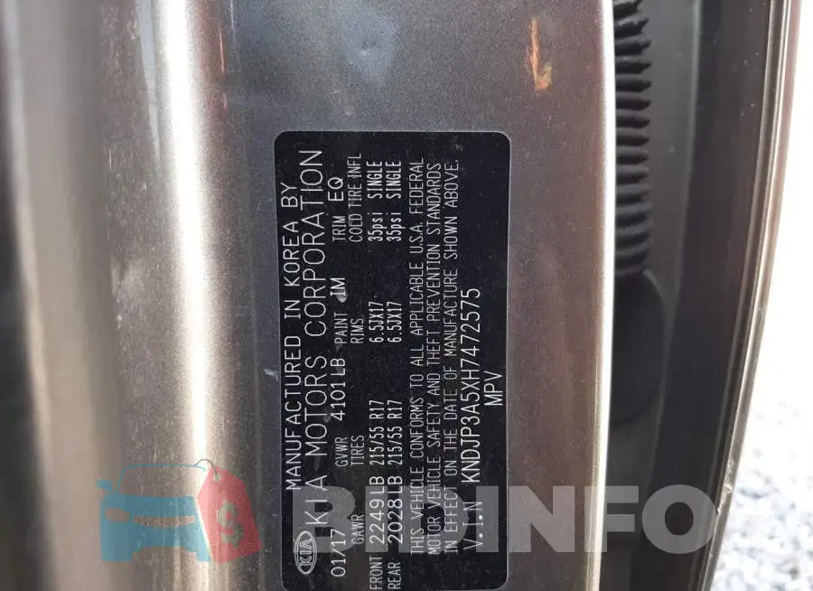KNDJP3A5XH7472575 Photo# 13