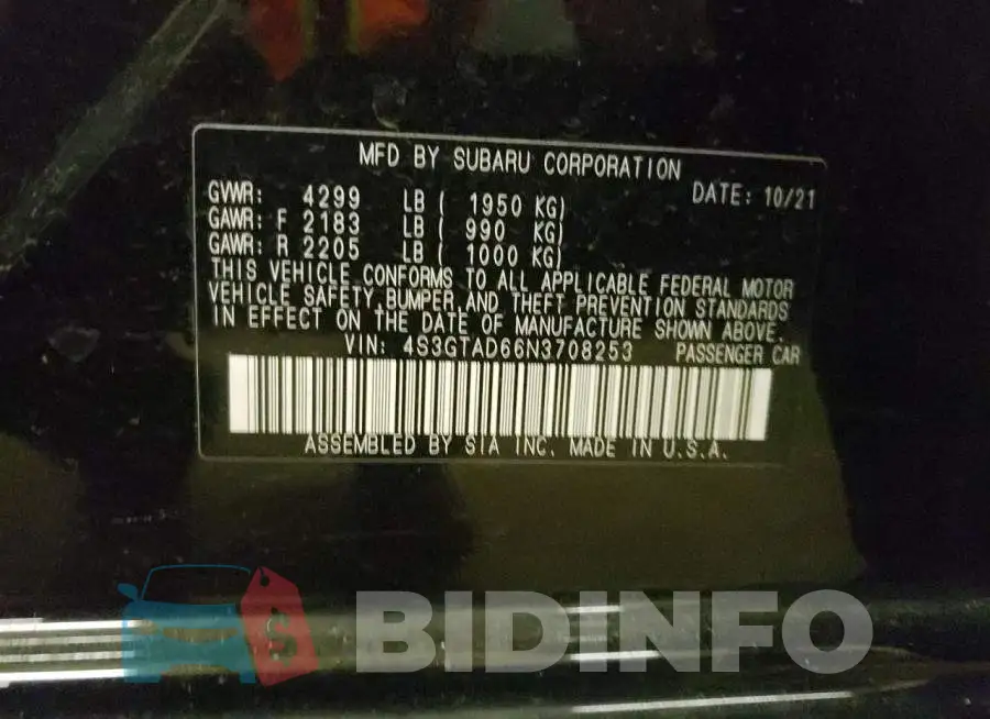 4S3GTAD66N3708253 Photo# 13
