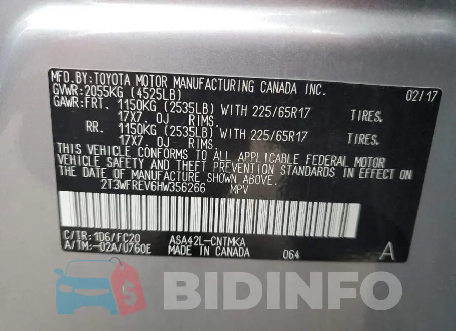 2T3WFREV6HW356266 Photo# 12