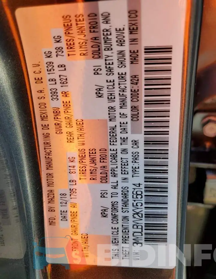 3MYDLBYV2KY515614 Photo# 12