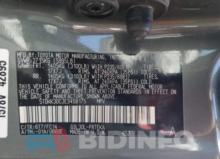 5TDKK3DC3ES458175 Photo# 13
