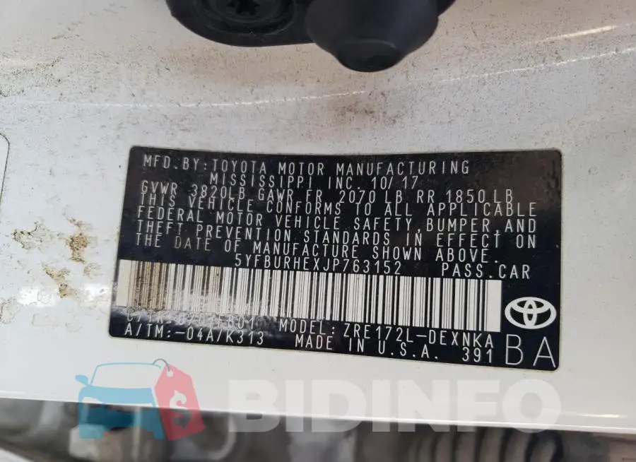 5YFBURHEXJP763152 Photo# 13