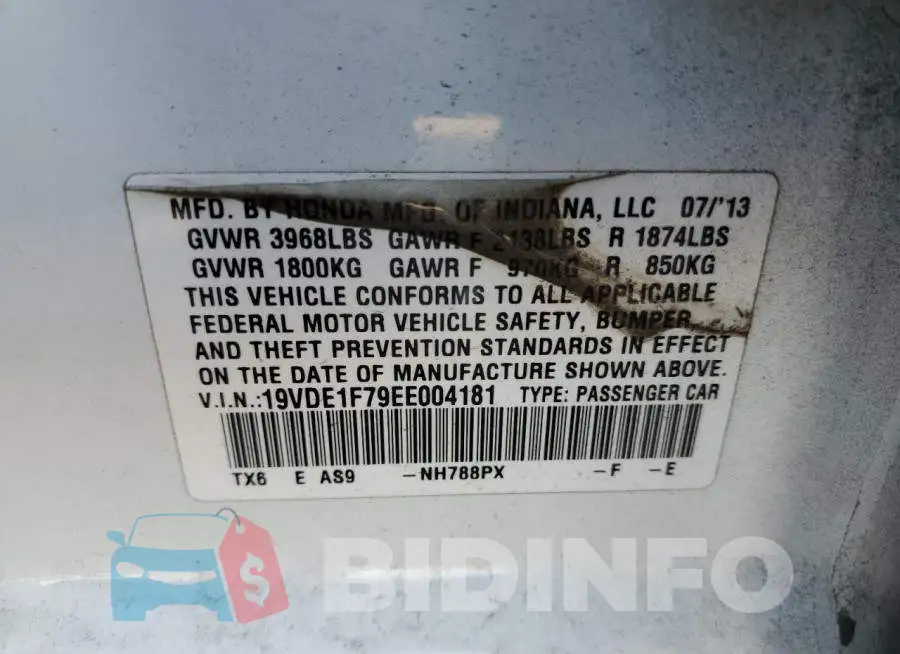19VDE1F79EE004181 Photo# 12