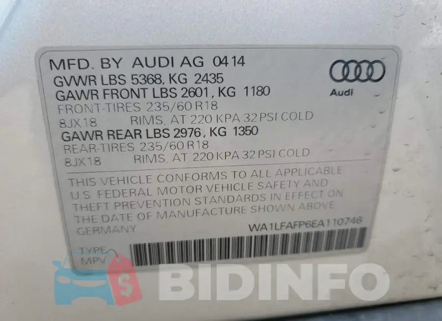 WA1LFAFP6EA110746 Photo# 13