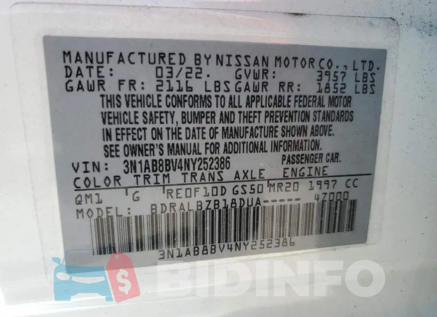 3N1AB8BV4NY252386 Photo# 12