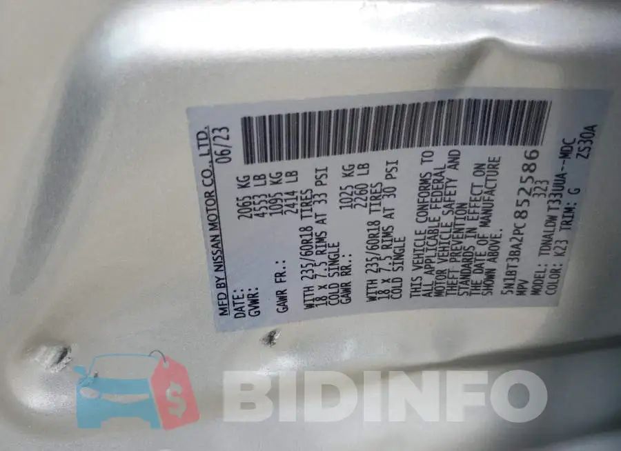 5N1BT3BA2PC852586 Photo# 13