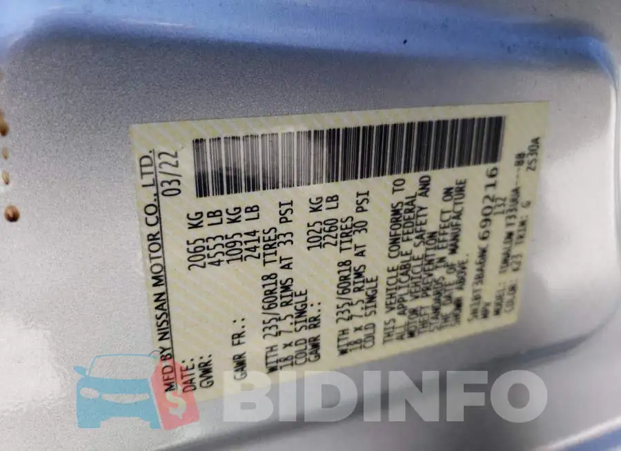 5N1BT3BA6NC690216 Photo# 12