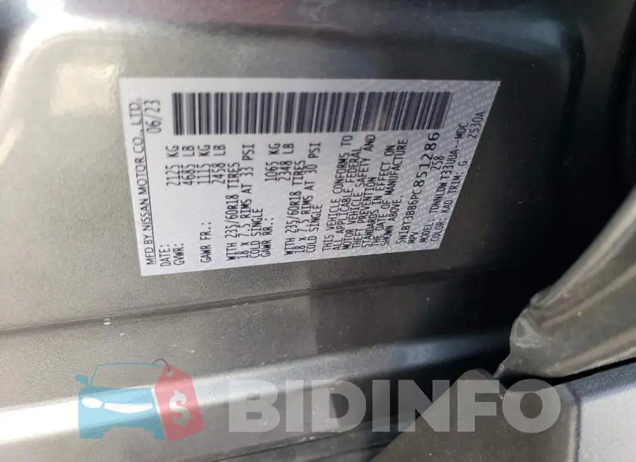 5N1BT3BB6PC851286 Photo# 13