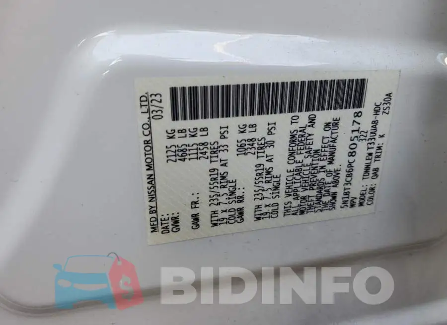 5N1BT3CB6PC805178 Photo# 13