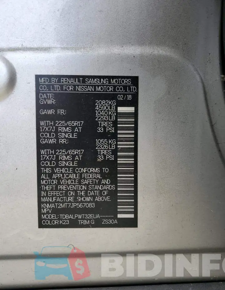 KNMAT2MT7JP567083 Photo# 13