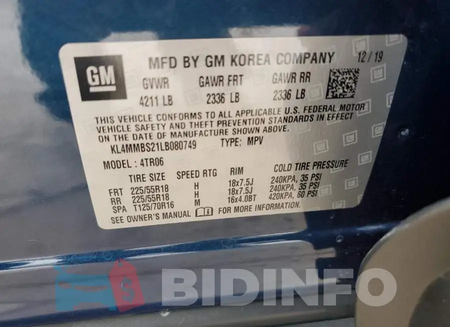 KL4MMBS21LB080749 Photo# 12
