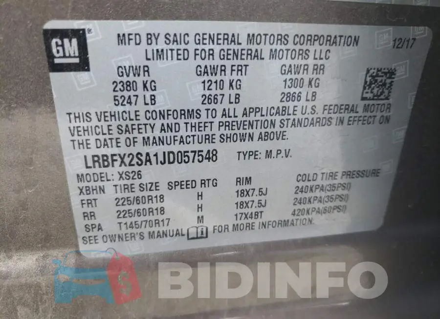 LRBFX2SA1JD057548 Photo# 13