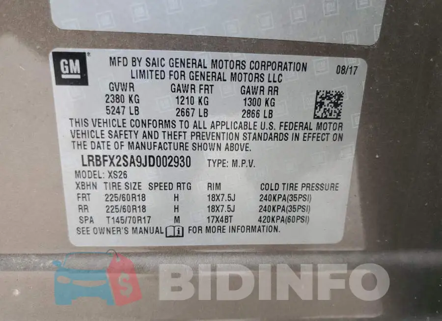 LRBFX2SA9JD002930 Photo# 13