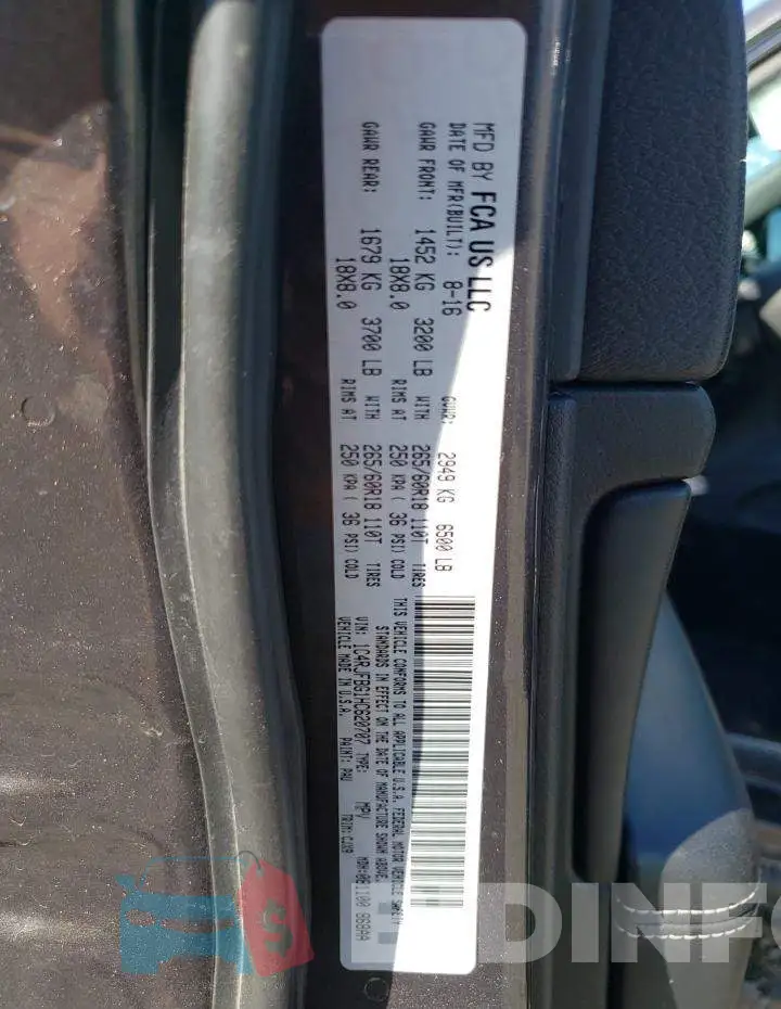 1C4RJFBG1HC620707 Photo# 13