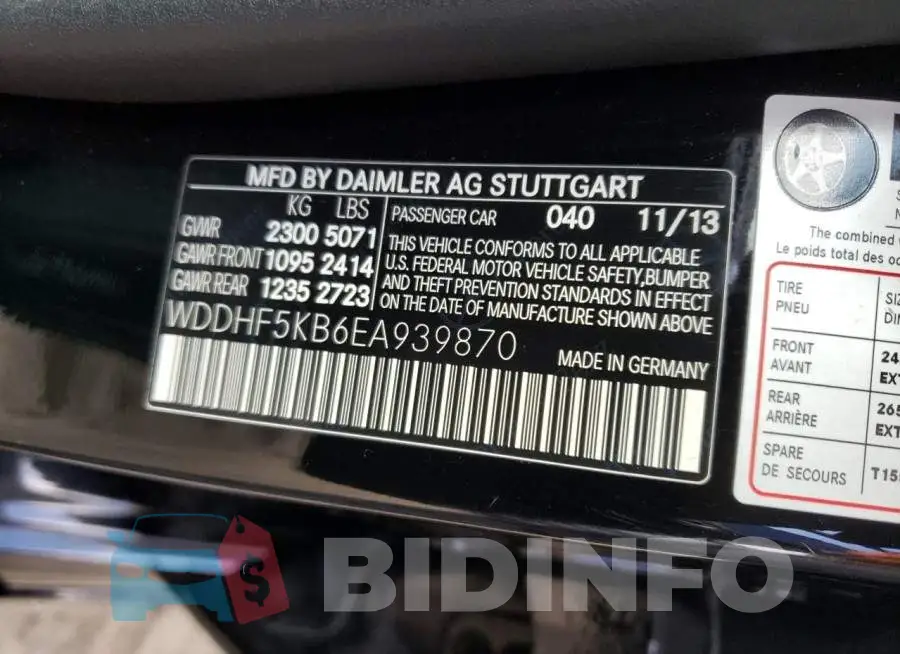 WDDHF5KB6EA939870 Photo# 12