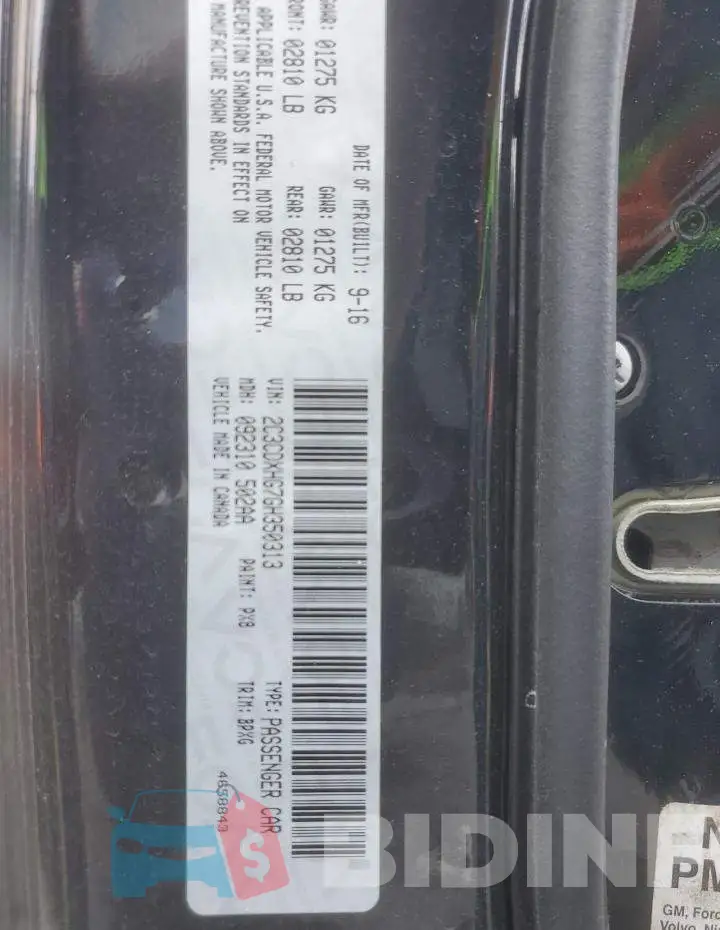 2C3CDXHG7GH350313 Photo# 12