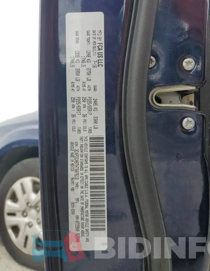 3C4PDCAB7HT507612 Photo# 12