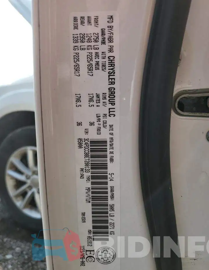 3C4PDCCB8ET280133 Photo# 13