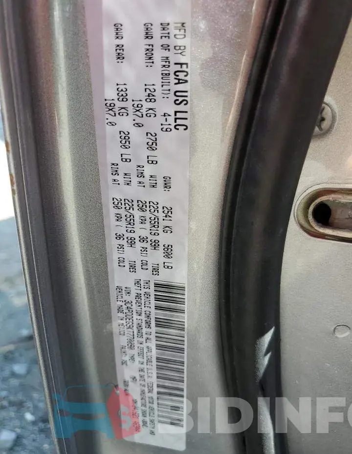 3C4PDDEG9KT770090 Photo# 12
