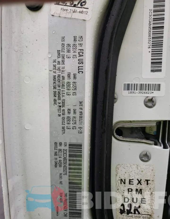 2C3CCABG5KH655276 Photo# 12